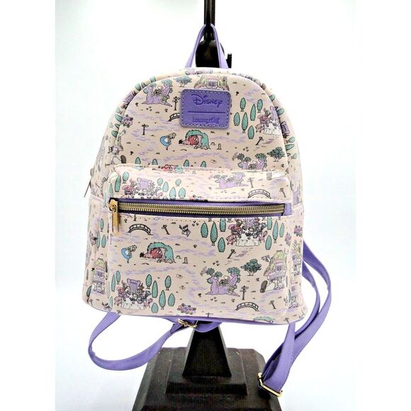 Loungefly Handbags - Loungefly Disney Alice In Wonderland 70th anniversary‎ Map Mini pastel Backpack